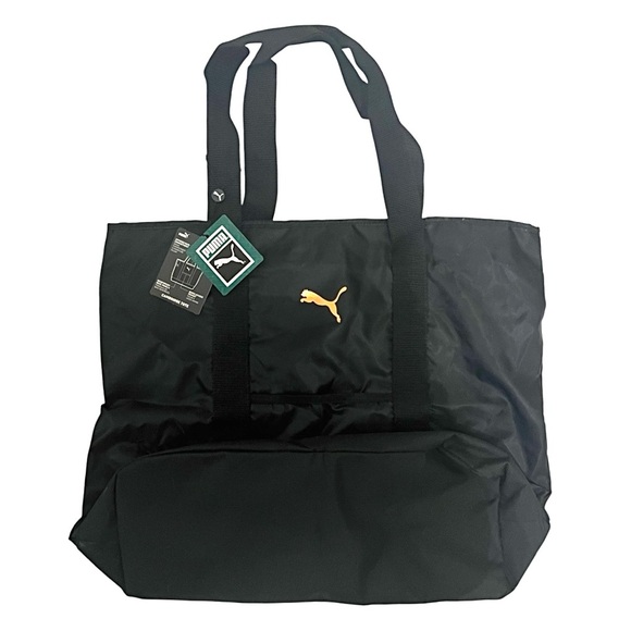 Puma Black Nylon Tote Duffle Bag NWT - Picture 1 of 4